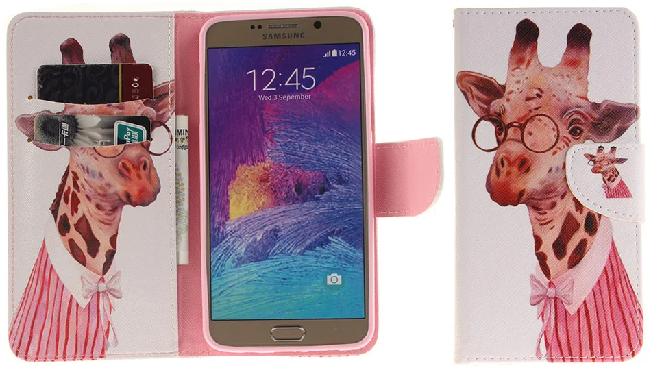 B42 Орхидея кожаный флип-чехол для телефона кошелек чехол для samsung Galaxy S6 S7 Edge S8 S9 Plus Core Prime G360 Note 4 5 8 9 Coque Capa