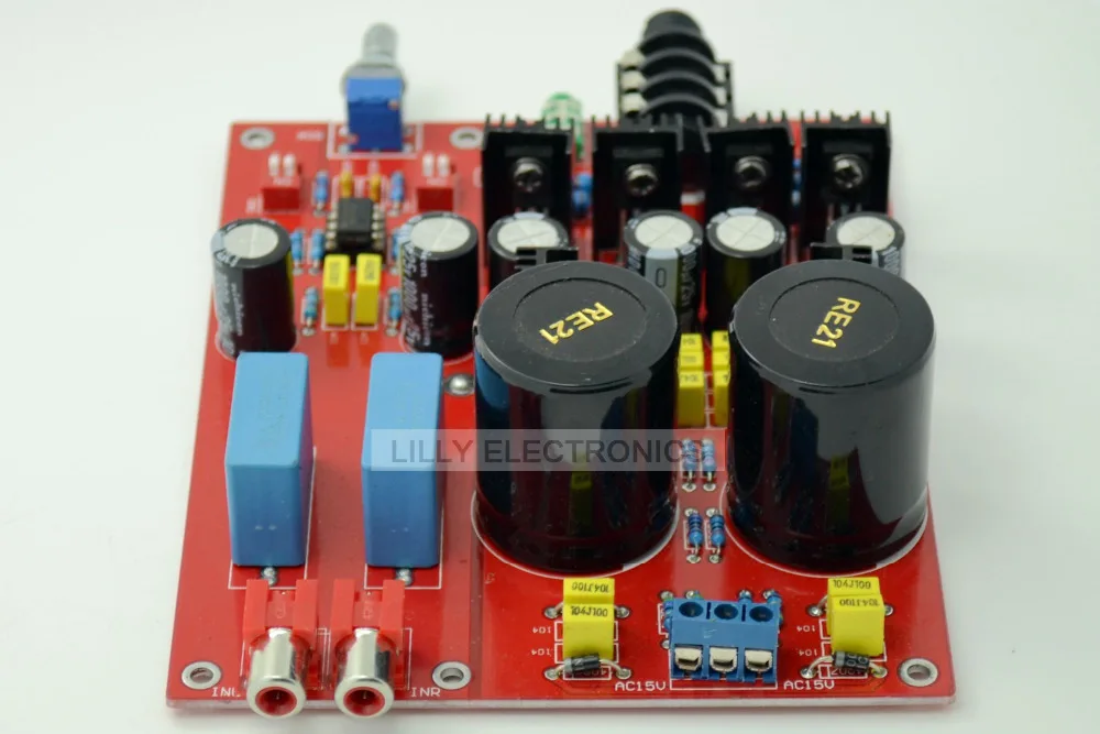 Headphone Amplifier BD139 BD140 LM833 Lehmann LM317 LM337 NOVER10000UF/35v*2