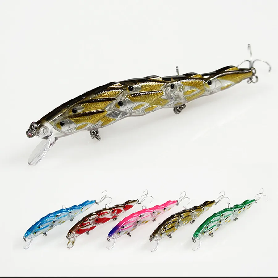 

15g/12cmLong Casting Fishing Wobbler Minnow Swimbait Japan Fishing Hard Lure Jointed Crankbait Bass Pike Fish Herring Lure Hook