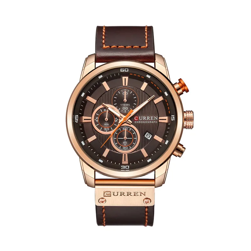 Часы Топ бренд Мужские часы с хронографом спортивные водонепроницаемые часы Мужские часы военные Роскошные мужские часы Аналоговые Кварцевые WD - Цвет: D