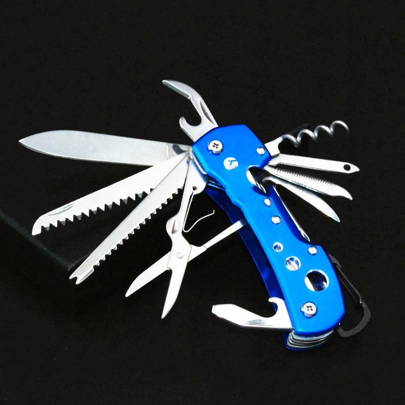 

Swiss Multifunctional Knife folding Army Knife EDC Tool Ferramentas Outdoor Survival Knife