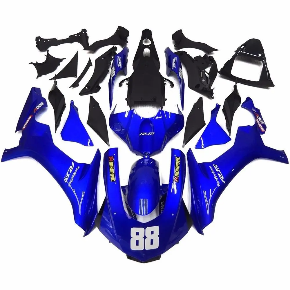 Blue Complete Fairing Injection Cowl Bodywork Kit for 2015 2016 Yamaha