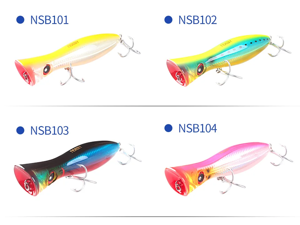 NOEBY 120 мм/160 мм/200 мм Поппер приманка сильный тройной крючок ABS пластик верхняя вода рыболовные приманки isca искусственные Para Рыбалка свимбейт