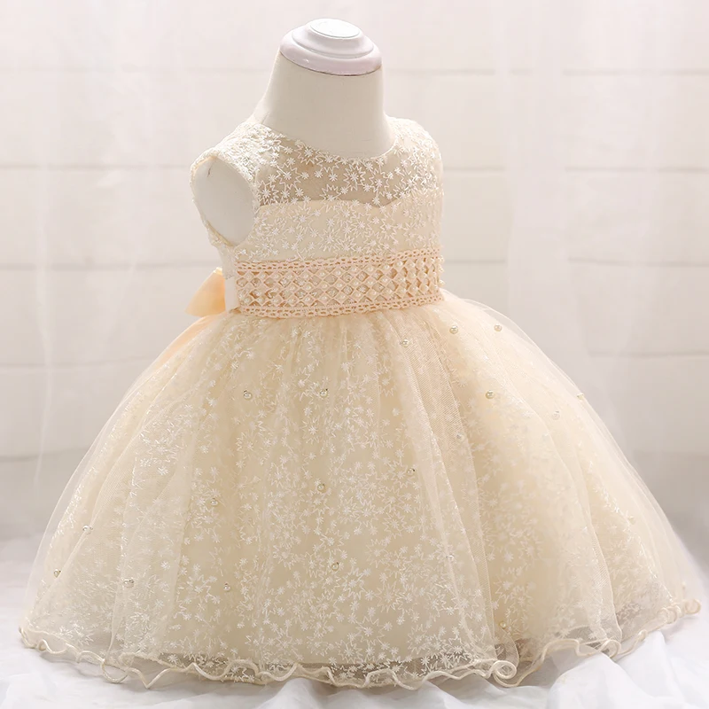 Г. Летнее платье для крещения для новорожденных vestido infantil платье для маленьких девочек пышное платье принцессы для первого дня рождения, от 3 до 24 месяцев
