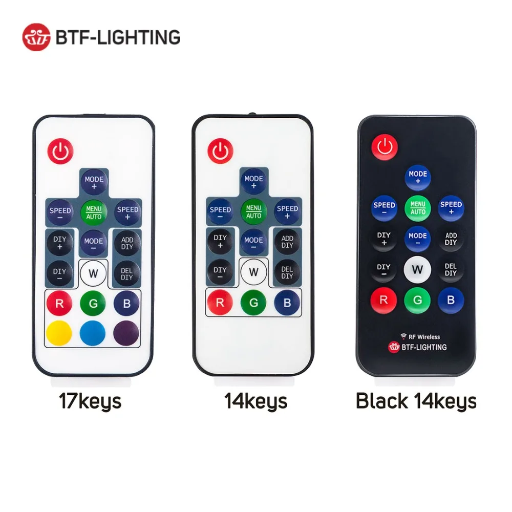 WS2811/WS2812B светодио дный пикселей RGB контроллер удаленного Беспроводной РФ цифровой Цвет полосы света DC5V-24V - изображение