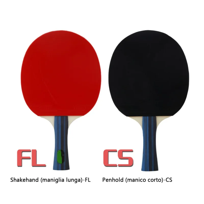 Профессиональная ракетка для настольного тенниса из углеродного волокна с двойными прыщами для лица ракетка для пинг-понга резиновая