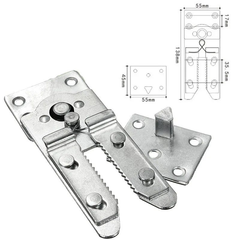 2pcs/set Sofa Couch Sectional Furniture Connector Snap Metal Bracket Hinges For Furniture Accessories Tool Mayitr