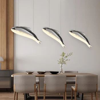 

modern brief children bed room dolphin hanging lamp restaurant dining room pendat light lamp 110-240V