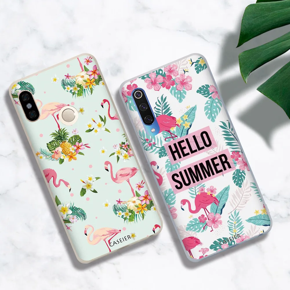 Чехол для телефона CASEIER Flamingo Relief Xiaomi Mi 8 6 A2 6X A1 5X F1 чехлы телефонов с узором Redmi 5 6A Note