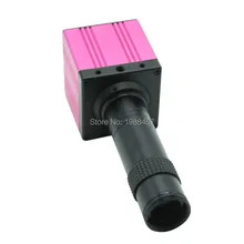 Industria de Video Inspección Cámara Microscopio Digital HD USB HDMI Juego TF Tarjeta Grabadora de Vídeo + 5X-100X Opitcal C-MOUNT Lente de Zoom