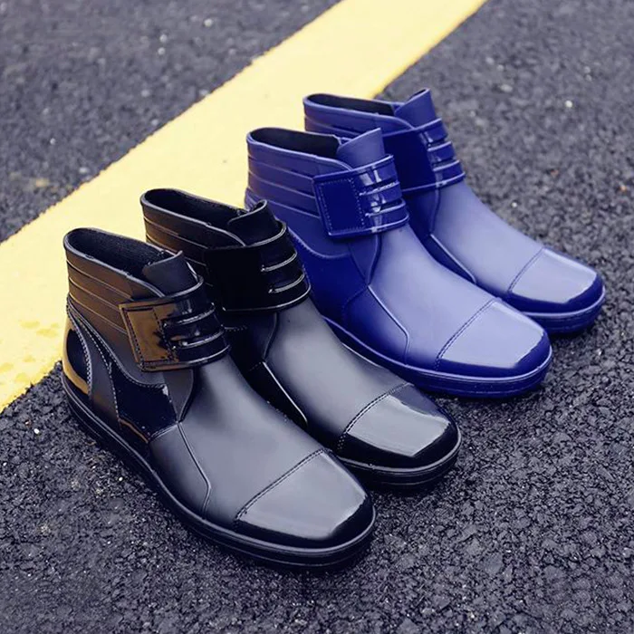 

JNNGRIOR Men Rain Boots For Boys Walking Waterproof Men Boots Winter Summer Spring Ankle Martins Men Rainboots