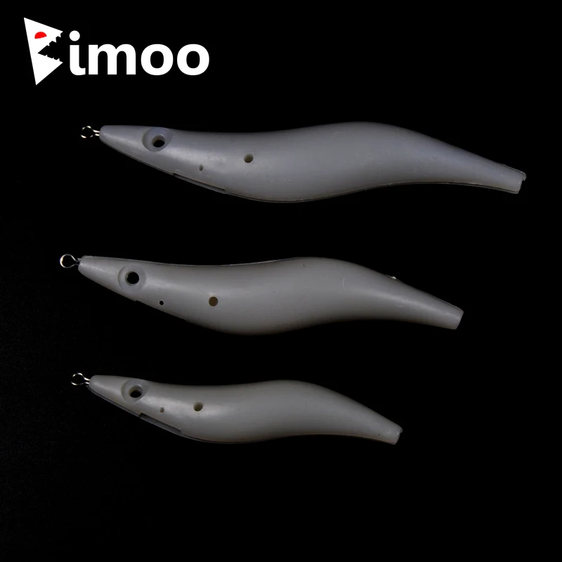 Bimoo 20 шт. кальмар заготовки приманка в виде кальмара креветки DIY корпус белый