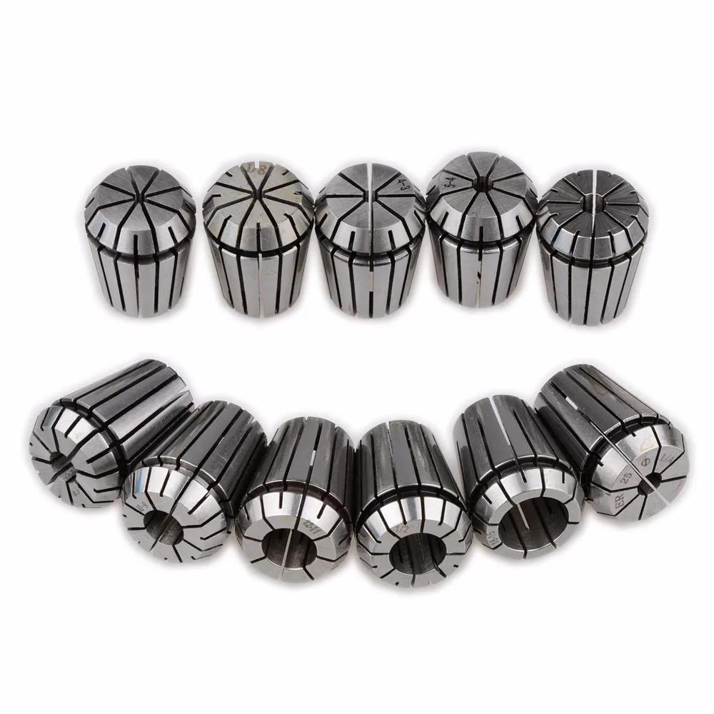 New ER25 collet set 11 pcs from 3mm to 16mm for CNC milling lathe tool and spindle motor Collets chuck | Инструменты