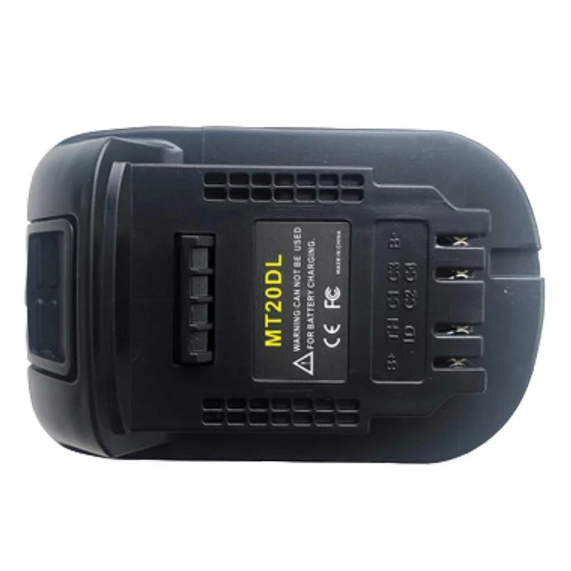 Адаптер аккумулятора Mt20Dl для Makita 18 в Bl1830 Bl1860 Bl1815 литий ионная батарея Dewalt 20 Dcb200
