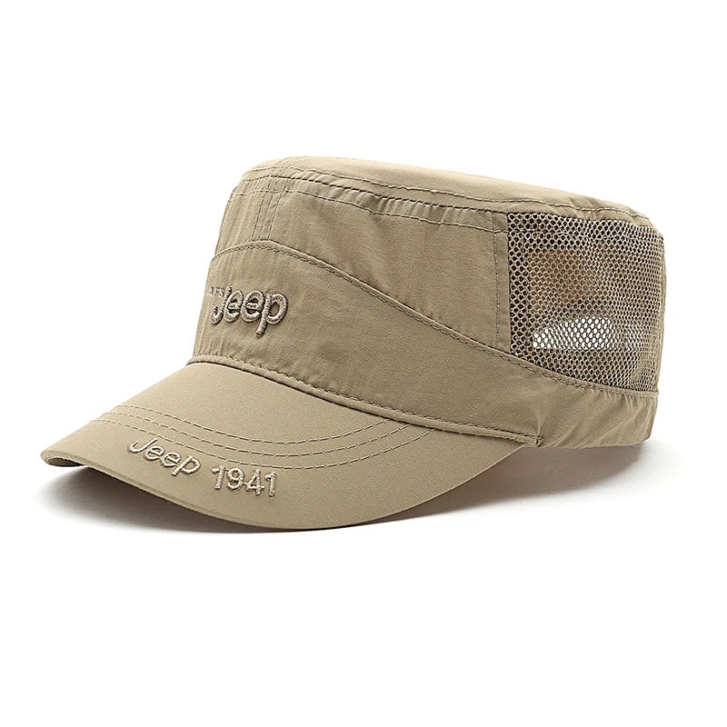 2017 New Summer Sweat Cap UV Protection Adjustable Flat Cap Cap Men