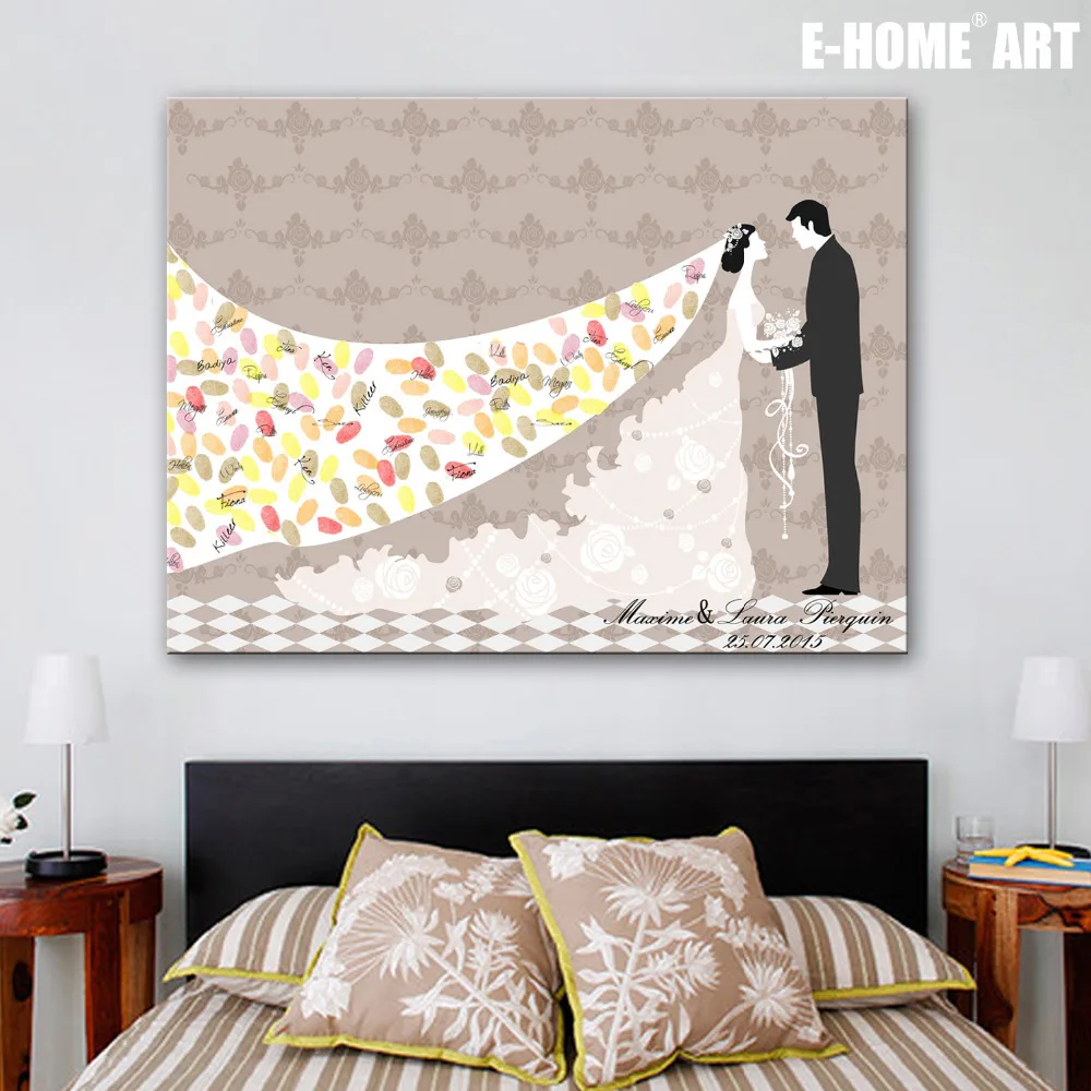 Tree Signature Canvas Painting Bride Groom Wedding Gift wedding ...