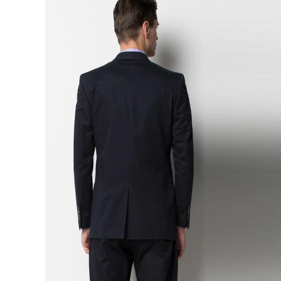 Classic Black Men's Business Suit Grooms Suit Wedding Suit Custom Suit New Mens Fashion Slim Suit Casual 2Pieces (Jacket+Pants)