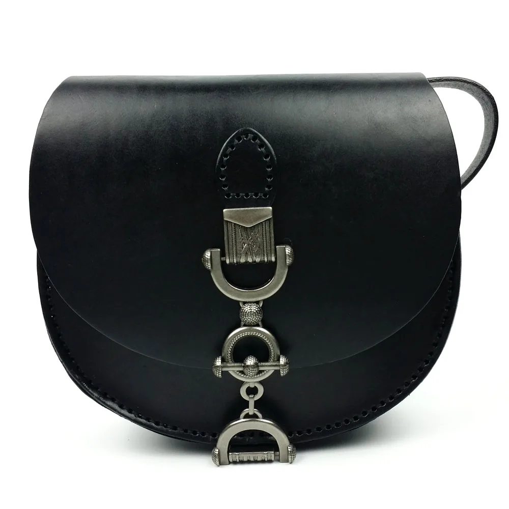 

XIYUAN female black/brown Shoulder CrossBody Bags messenger bag Ladies shoulder Bags Women Genuine Leather Saddle bag Handbags