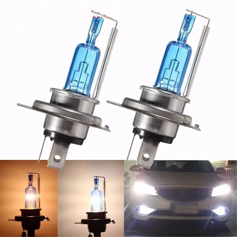 H4 35/35W Motorcycle Bulb Hi/Lo Beam 6000K P43t Scooter Moto Headlight