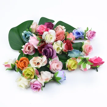 

30pcs Christmas tree decorations scrapbooking roses flower wall diy gifts candy box wedding home party decor artificial flowers