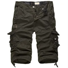 Мужские модные камуфляжные армейские Шорты Cargo, спортивные шорты, мужские повседневные Бермуды, мужские пляжные шорты, летние повседневные шорты