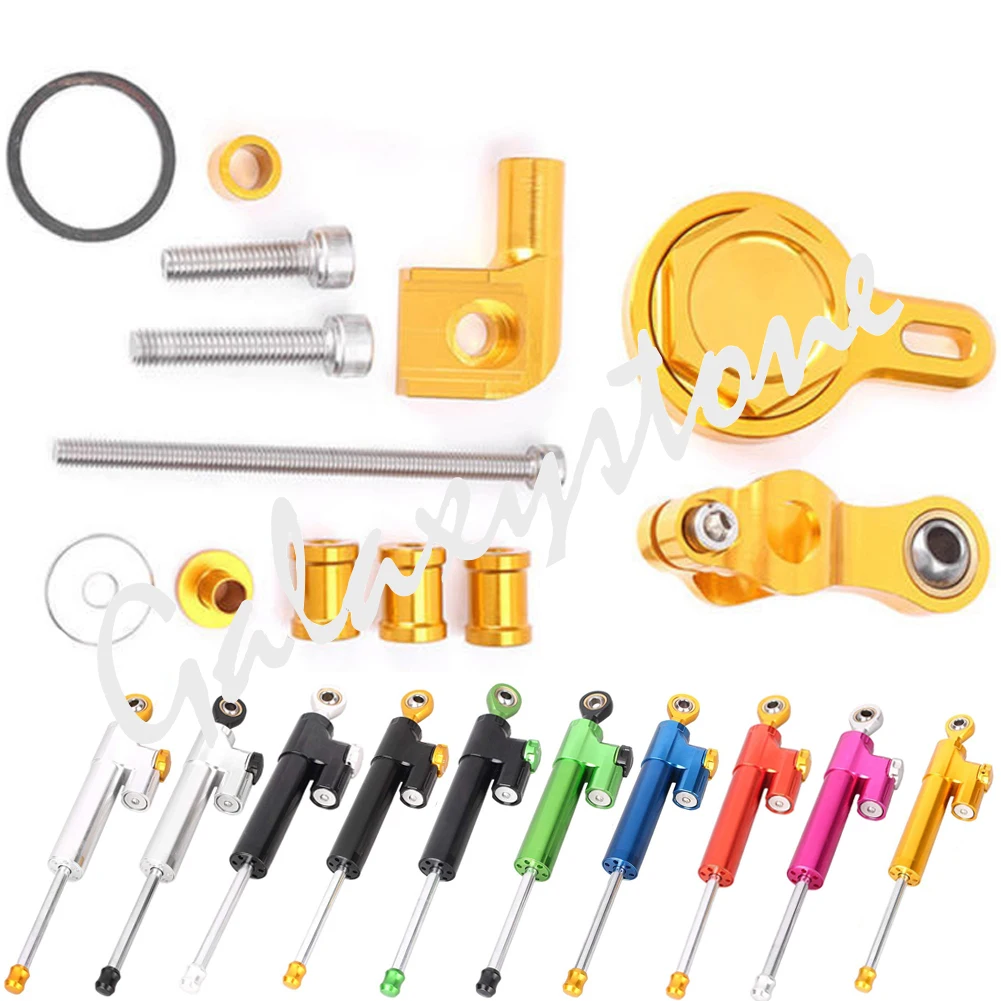 

Steering Damper Stabilizer w/ Bracket Mounting Fit For Yamaha YZF R1 1999-2005 1999 2000 2001 2002 2003 2004 2005