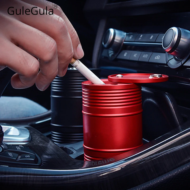 

Portable Car Ashtray cigar Smokeless Can Cenicero Coche Cendrier Cigarette Holder Universal Cylinder Ash Tray Asbak Cinzeiro