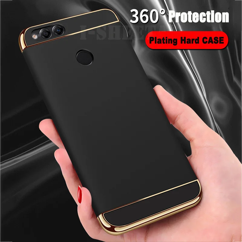 Чехол для телефона 3 в 1 Жесткий Huawei Y5 Y6 Y7 Prime Y9 2018 ультра тонкий защитный чехол Pro 2019