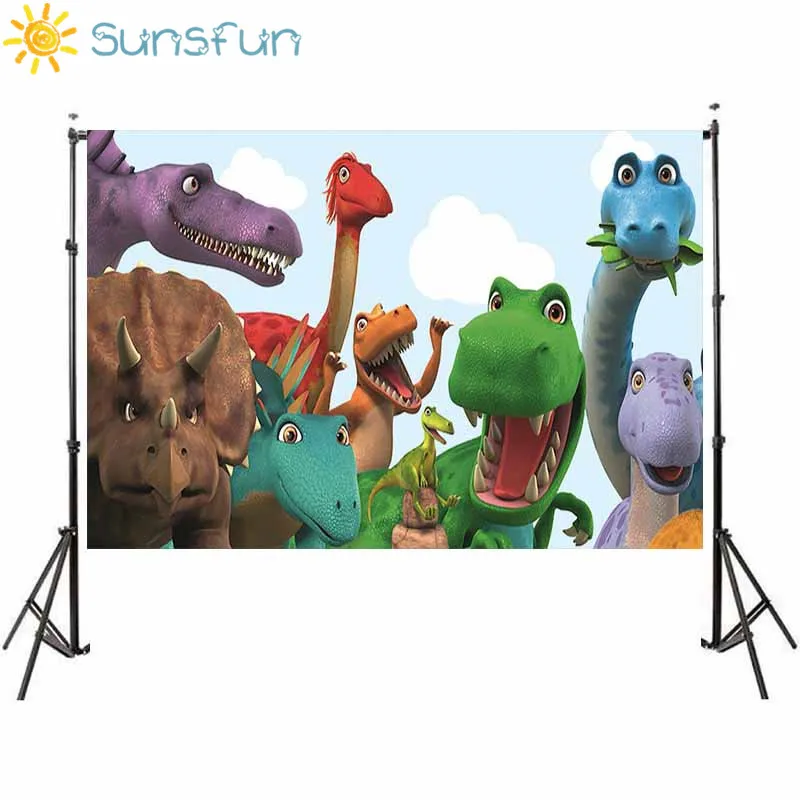 Sunsfun 2018 Новое поступление динозавр виниловые фотографии фоны студия реквизит