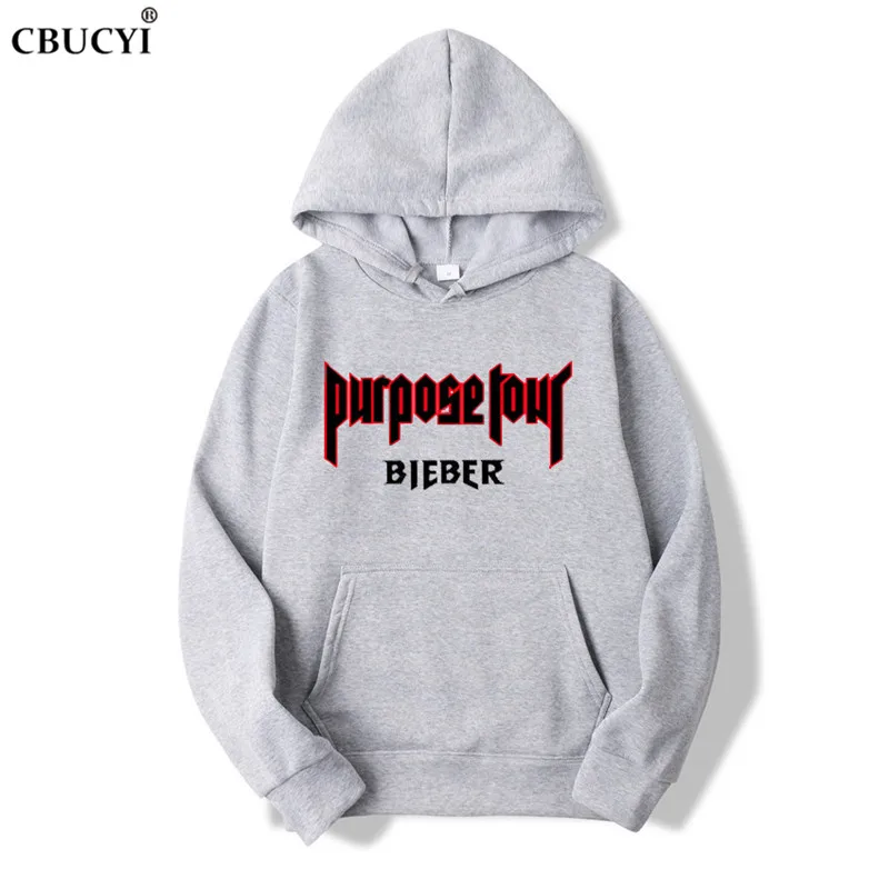 2019 New Winter Fleece Justin Bieber men and woman Hoodies &
Sweatshirts Pure Cotton Single Men Hoodies Purpose Tour free delive