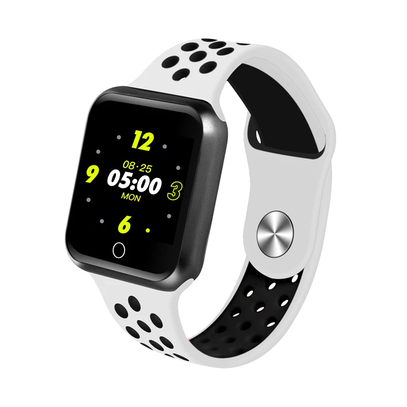 ZGPAX S226 Смарт часы 1," цветной экран спортивные режимы жизни водонепроницаемый кровяное давление монитор сердечного ритма умные часы для мужчин и женщин - Цвет: black white 2