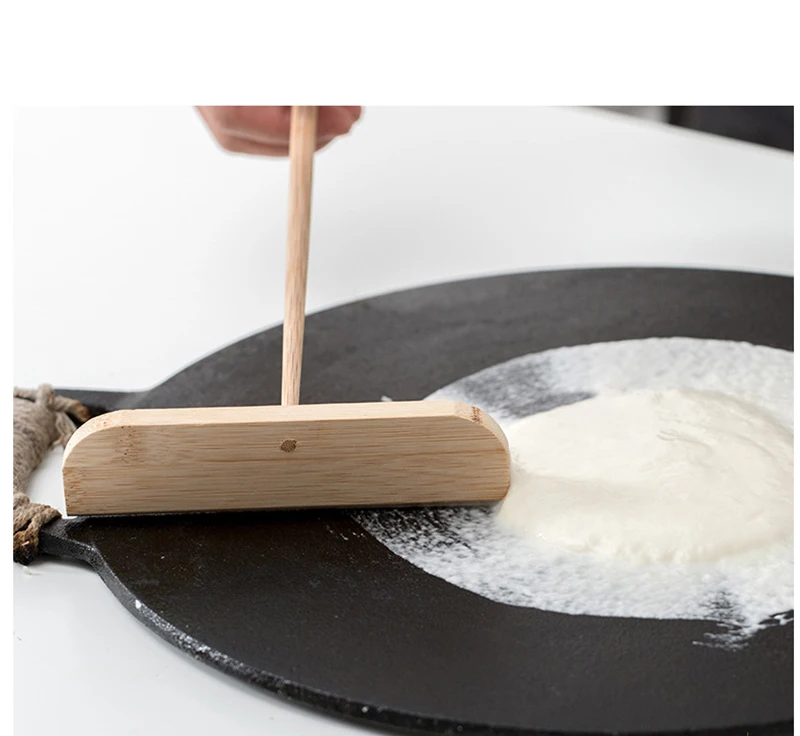 DIY деревянное кольцо для блинов Бытовая грабли с длинной ручкой блинница для завтрака блинница разветвитель яичный пирог производитель кухонных аксессуаров