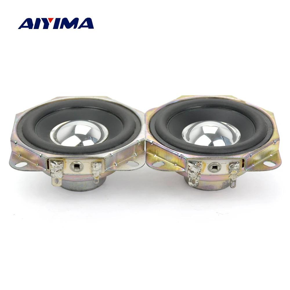 AIYIMA 2Pcs 2.75inch Audio Speaker 4Ohm 15W Uplifting Angle Neodymium Magnetic Full Range Speaker DIY