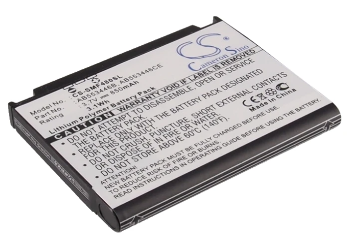 

Cameron Sino High Quality 850mAh Battery AB553446CA, AB553446CE for Samsung 920SE, i620, SGH-A767,F480,F488,F488E, W569, W509