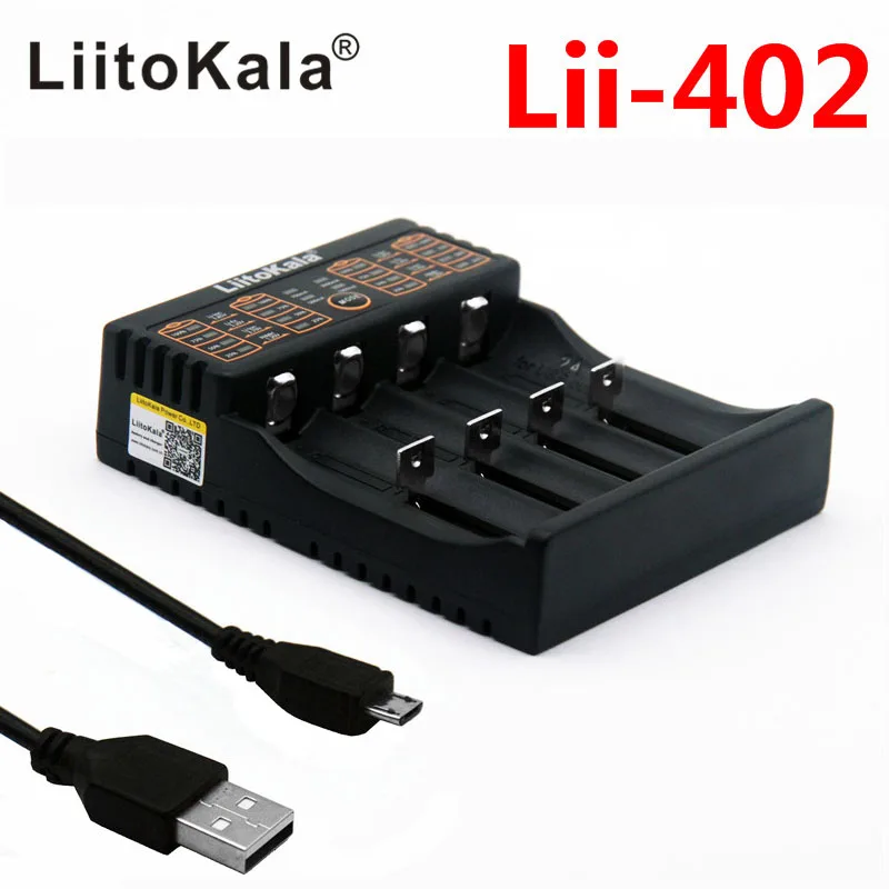 

NEW LiitoKala lii-202 charger 1.2V 3.7V 3.2V 3.85V A/AAA 18650 18350 26650 10440 14500 16340 NiMH lithium battery smart charger
