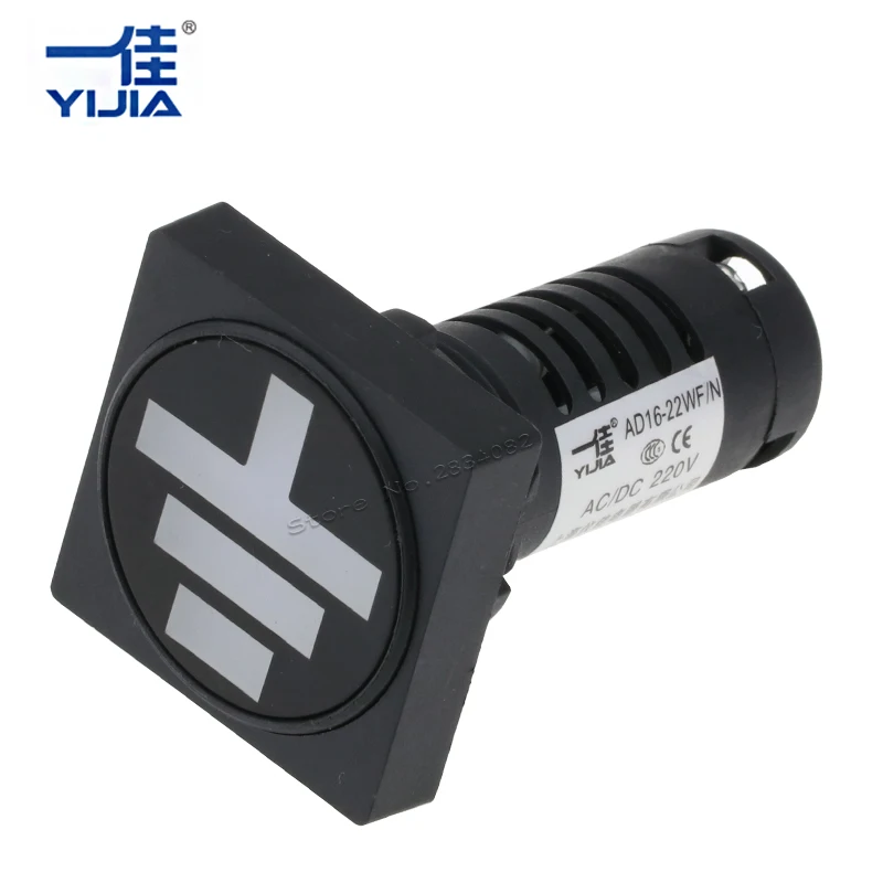 22mm Square Indicator Lights Ground Position Signal Lamp AD16-22WF/N 12V 24V 36V 48V 110V 220V 380V |
