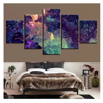 

Full Square Drill 5D DIY Diamond Painting "5 Piece Abstract art" Multi-picture Combination Embroidery Mosaic Still life decor