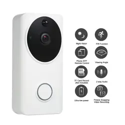 WiFi умный беспроводной дверной звонок безопасности 1080P домофон Запись видео дверь Голосовое управление удаленный домашний мониторинг