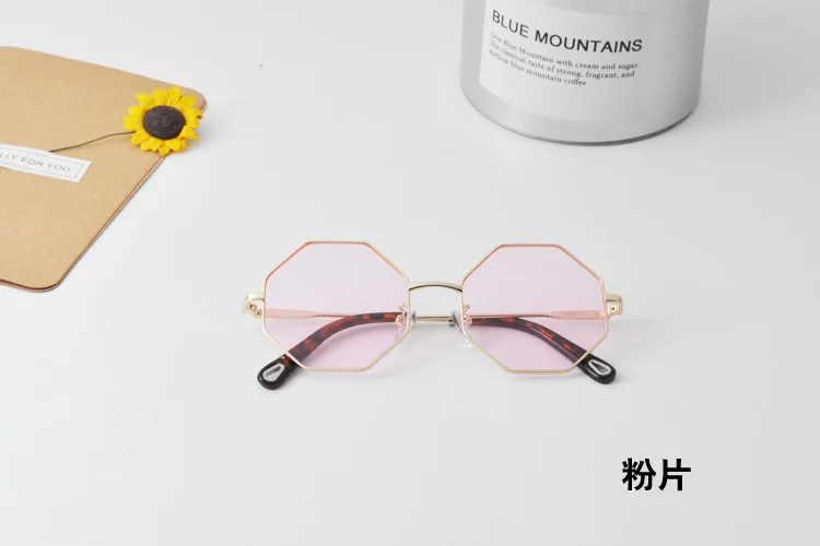 SomeCool летние очки детские многоугольной формы для маленьких мальчиков и девочек UV400 солнцезащитные очки анти-отражающие стекла золото нога