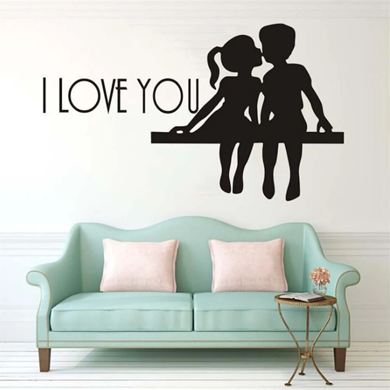 I Love You Wall Stickers Home Decor Wall Murals Adhesive Vinyl Wall Decals Bedroom Decorationin