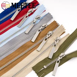 10pcs Meetee Metal Zipper 8/11/13/15/18cm Black Auto Lock Close-End Zip for Jean Bags Shoes Garment DIY Sewing Accessories