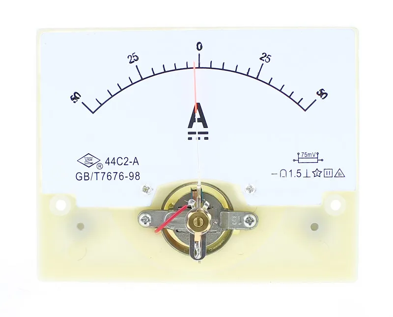 44C2 Аналоговый DC 0-30A/75mV DC Амперметр механический заголовок Панель метр тестер амперметр