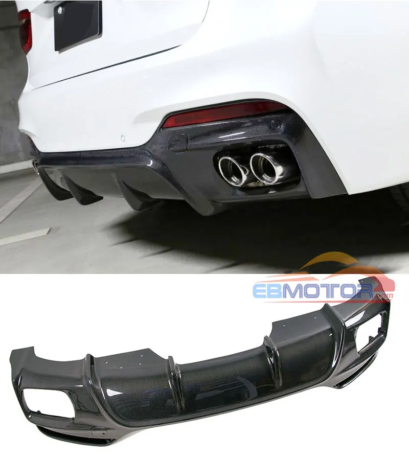 ebmotor-com Real Carbon Fiber Rear Diffuser For BMW F16 X6 M-Sport 2014UP _8662