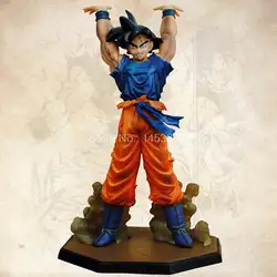 Dragon Ball Z герои Сон Гоку Супер Saiyan 3 ПВХ фигурку Коллекционная модель игрушки 17 см
