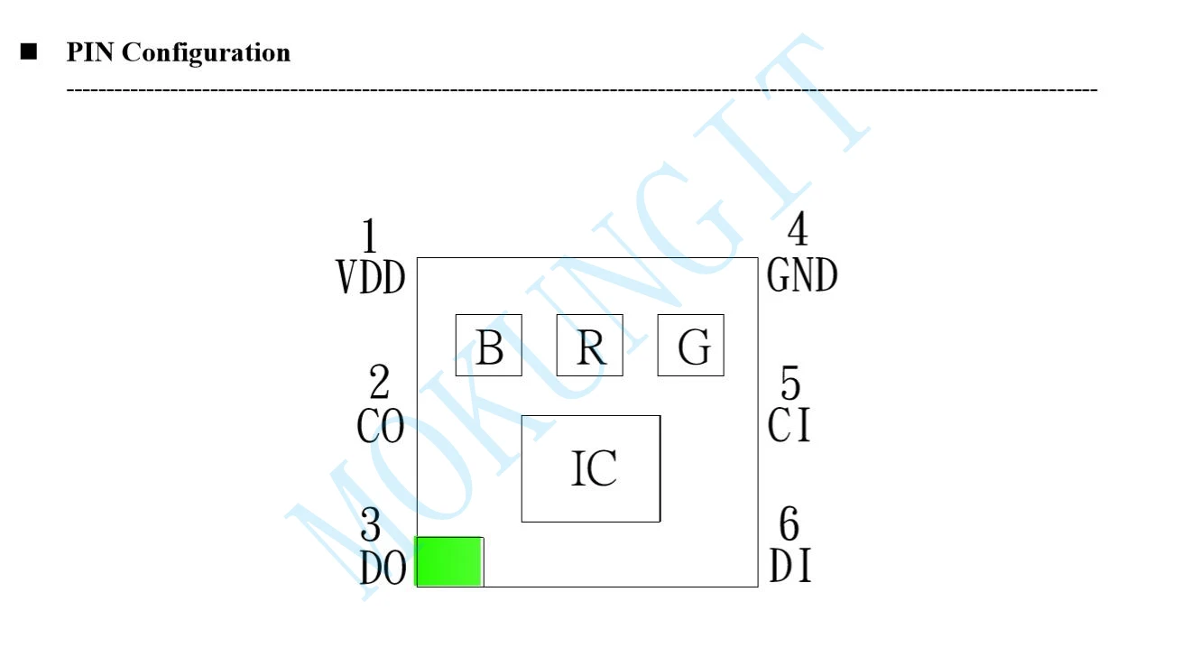 DC5V 6PIN LC8822 LED Chip mini SMD same as APA102 256 LED Chip Addressable Digital RGB Full Color LED Chip