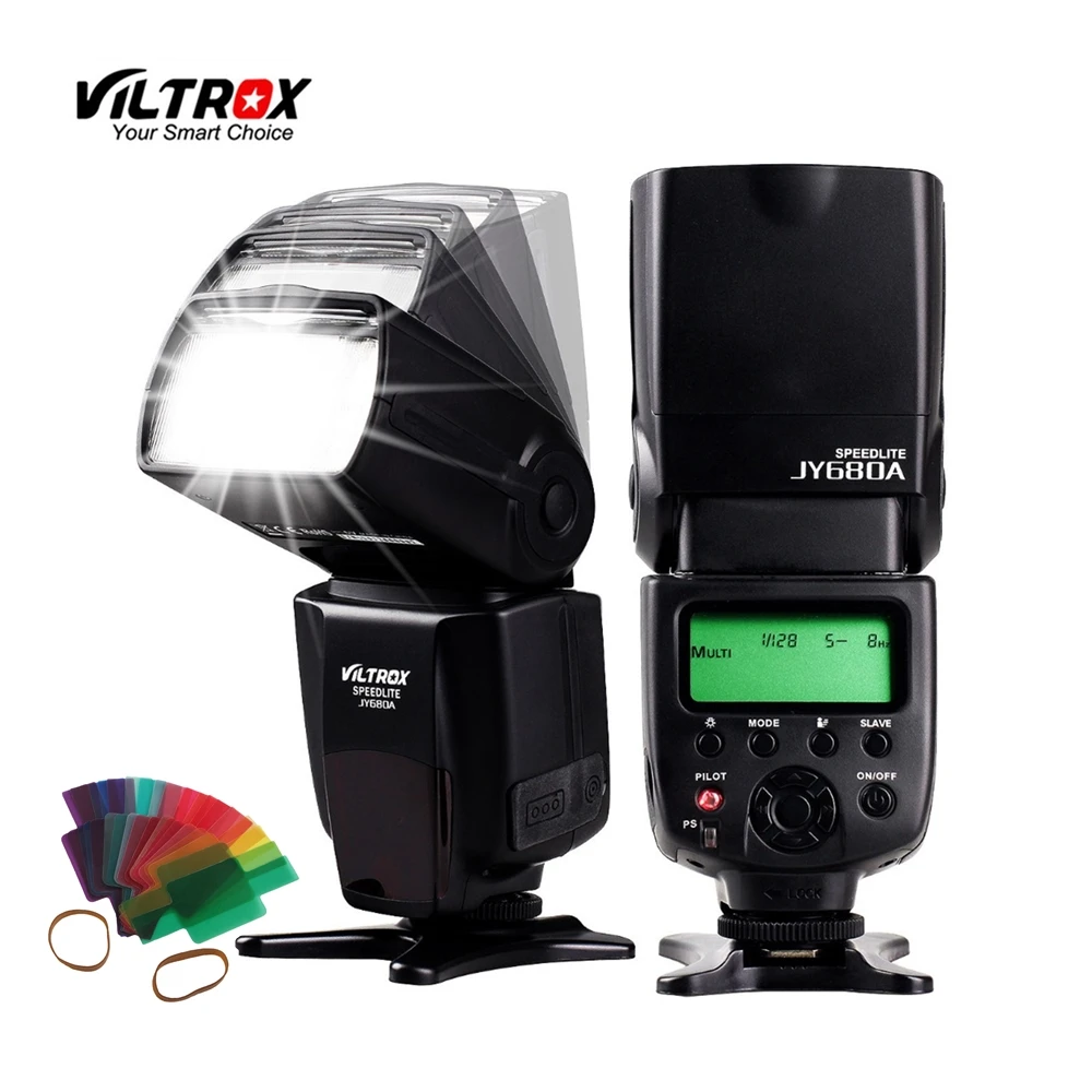 

VILTROX JY-680A Camera LCD Flash Speedlite hot shoe light for Canon 1300D 760D 80D 5D IV 7D Nikon D5 D7200 D5500 Pentax Olympus
