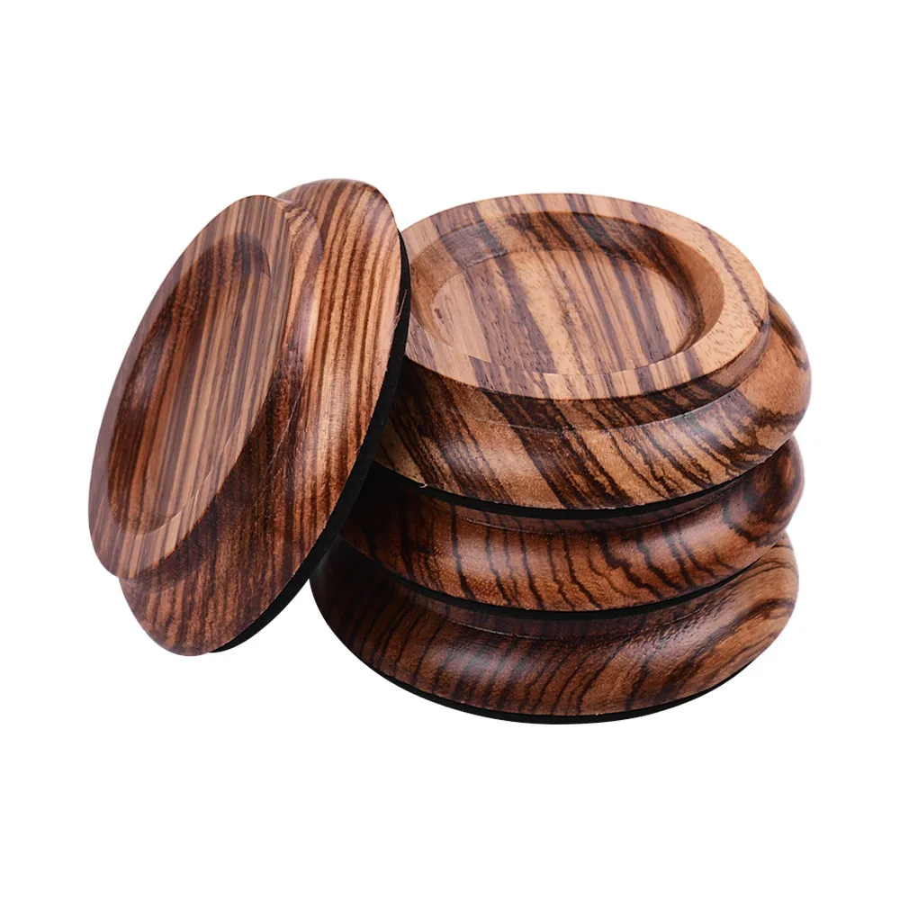 

2019 Hot 4pcs/Set Upright Piano Caster Cups Coaster Solid Wood with Anti-slip EVA Pad Piano Accessories