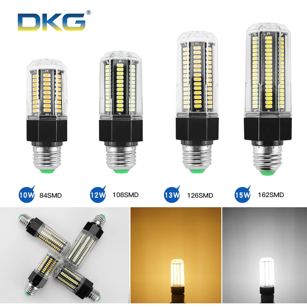 Светодиодная лампа E27 12 Вт 15 13 10 9 7 5 4 2 Led 220 В 110 5730SMD светодиодная кукурузная 85-265 в