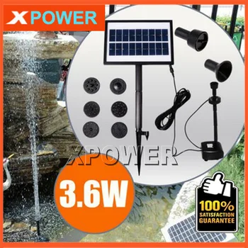 

JT-170250DBL-3.6W 100CM 200L/H 8V DC Brushless Motor Solar Water Pump Kit Simulation Landscape Fountain with 9V Solar Panel
