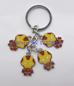 

New 20 pcs Iron Man Steel Key Chain For Best Gift Free Shipping XA21